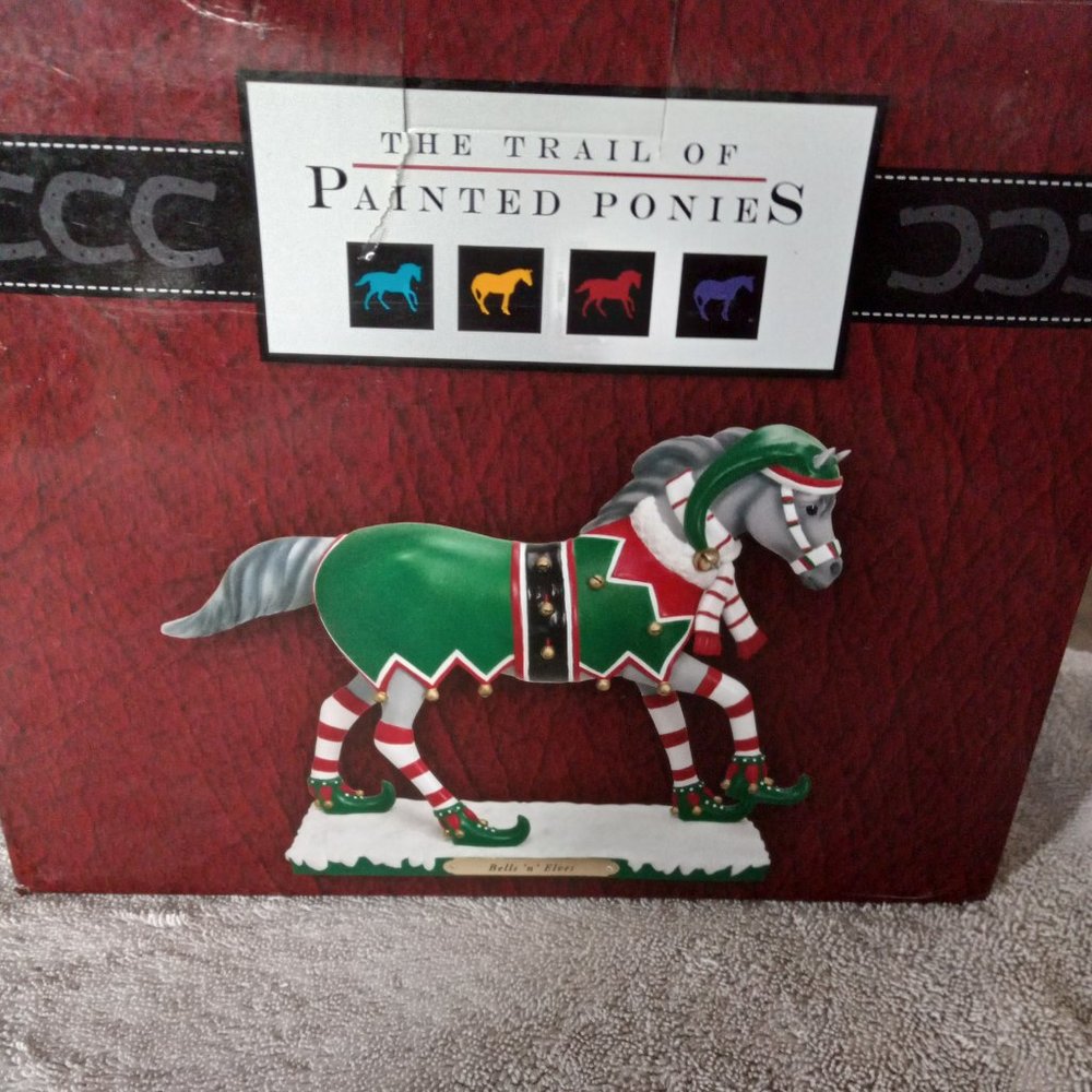 The Trail Of Painted Ponies Collection Bells "n' Elves. Brand New.